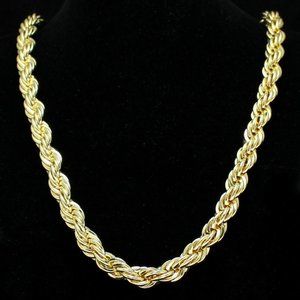 14k Gold 10mm 24" Rope Chain